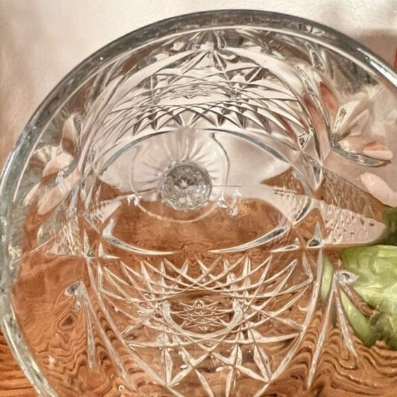Vintage Libby brilliant Pressed Glass Water Goblet Wine Barware Drinkware - Picture 11 of 11